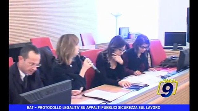 BAT | Protocollo su legalità negli appalti pubblici