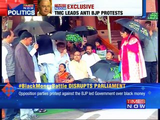 Black money battle disrupts Parliament
