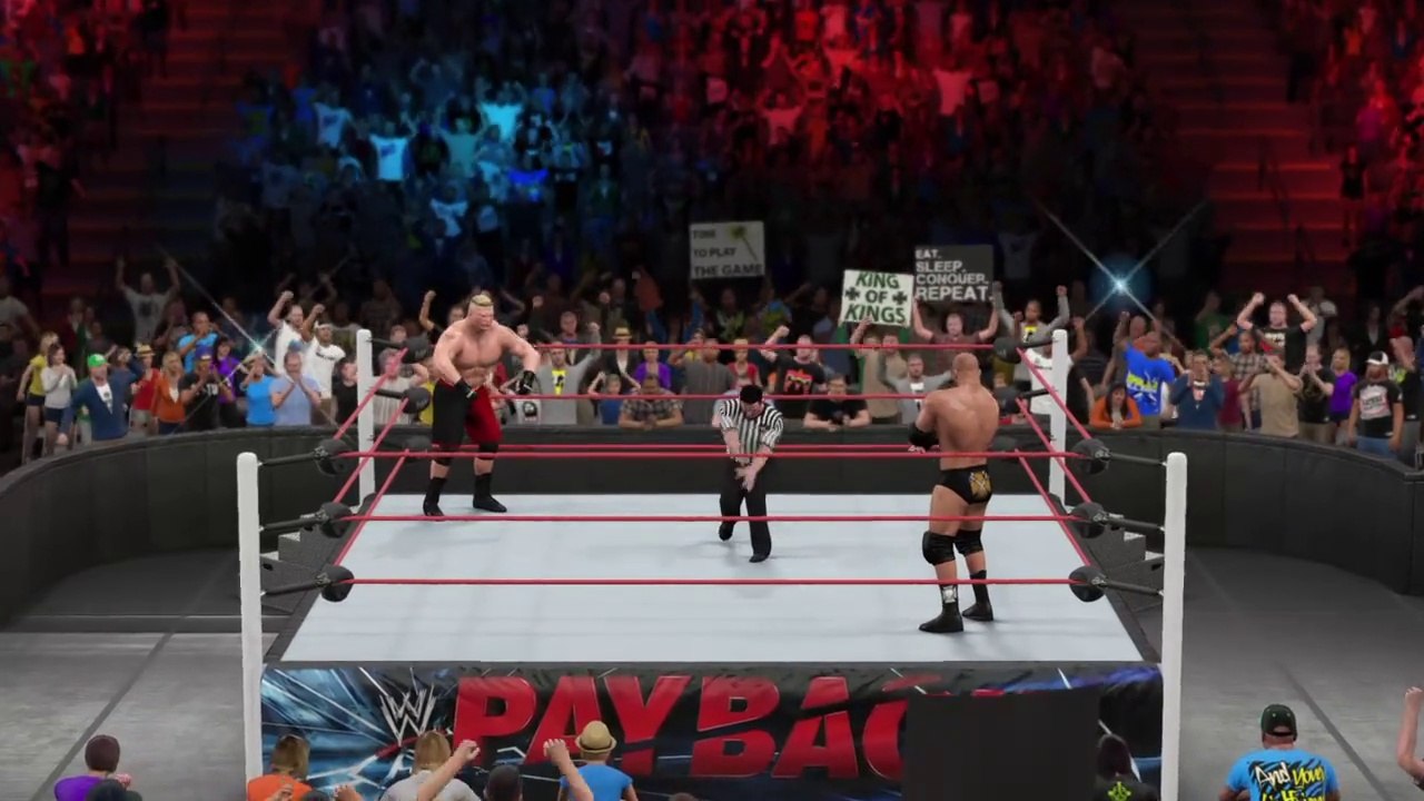 WWE 2K15 sur PS4 : Brock Lesnar VS Triple H