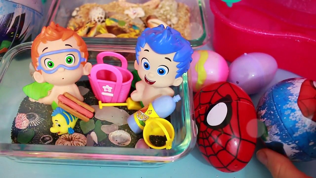 Bubble Guppies Surprise Eggs Nickelodeon Toys SHOPKINS Blind Bag Mystery Eggs The Little Mermaid