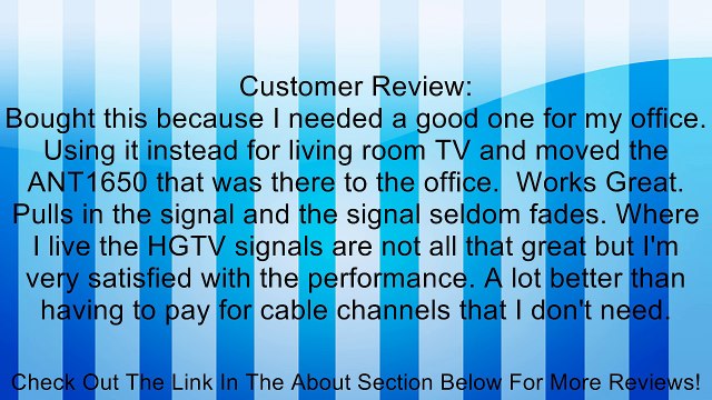RCA ANT1750F Amplified Digital Flat Indoor TV Antenna Review