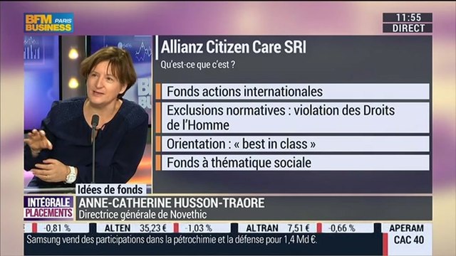 Allianz Citizen Care SRI: un fonds qui marche relativement bien : Anne-Catherine Husson-Traore - 26/11