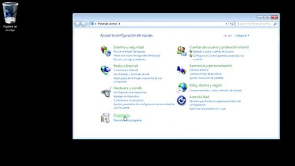 Activar caracteristicas windows 7