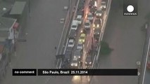 Brazil: heavy rain storm drenches Sao Paulo