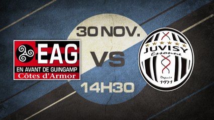 Dimanche 30 Novembre à 14h30 - EA Guingamp - FC Juvisy - U19 Fém. , J7