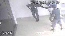 Security guard loses his weapon but escapes with his life