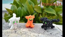 Chat en élastiques Rainbow Loom figurine marionnette chaton DIY