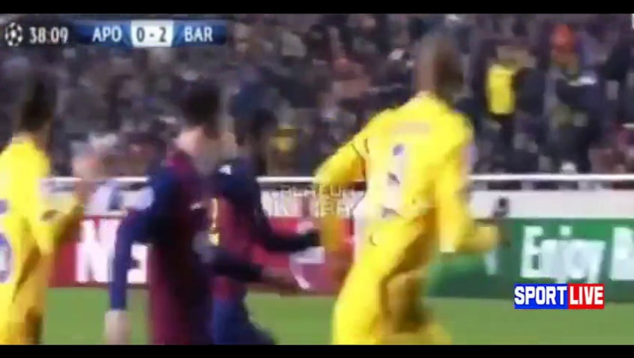 Barcelona vs Apoel Nicosia 4-0 All Goals & Highlights 25-11-2014