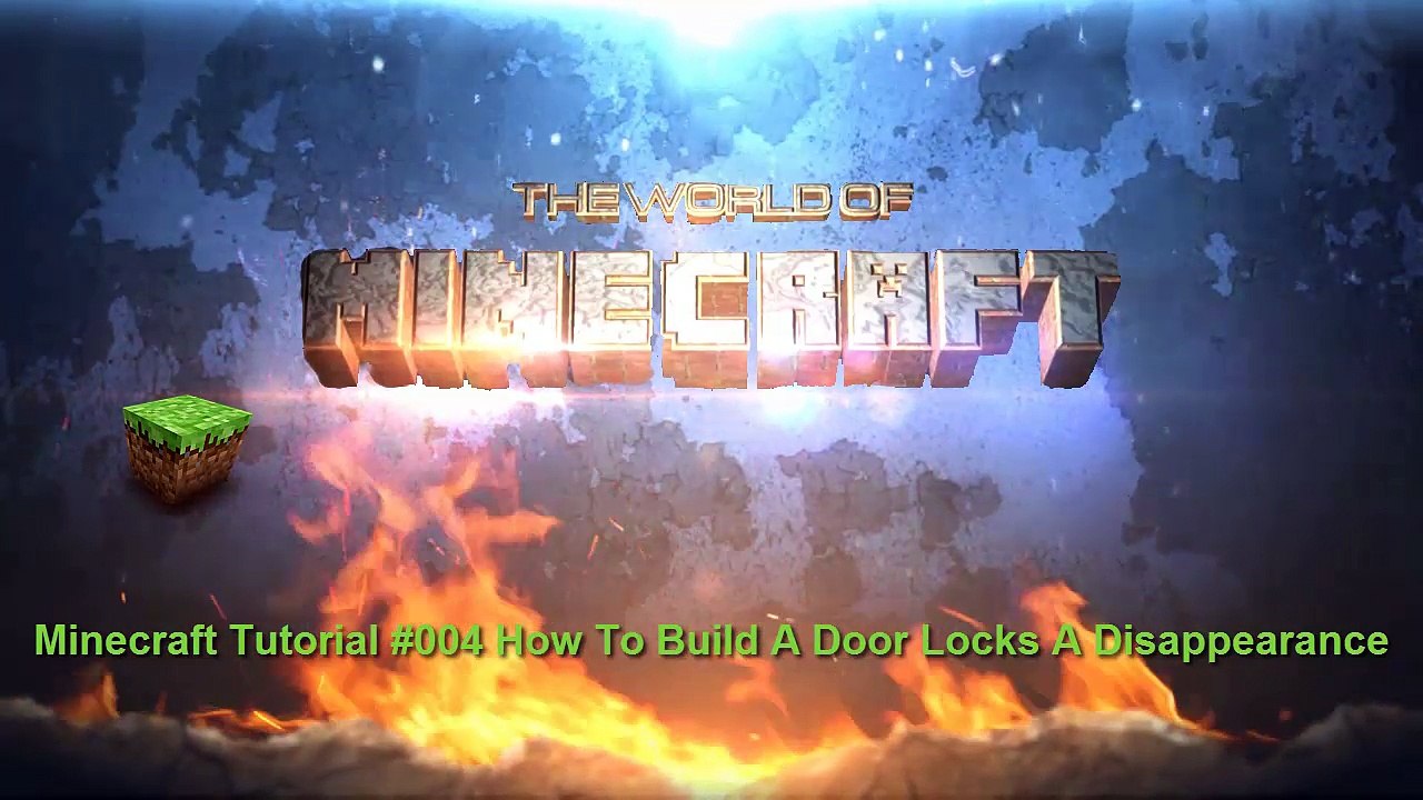 Tutorial Minecraft #004 How To Build A Door Locks A Disappearance - GameLegendRav