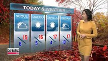 Milder today under mix of sun and clouds