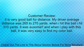 Big Yard DT 300 Colored 432 Dimple Design Golf Balls - 1 Dozen (12pcs) Review