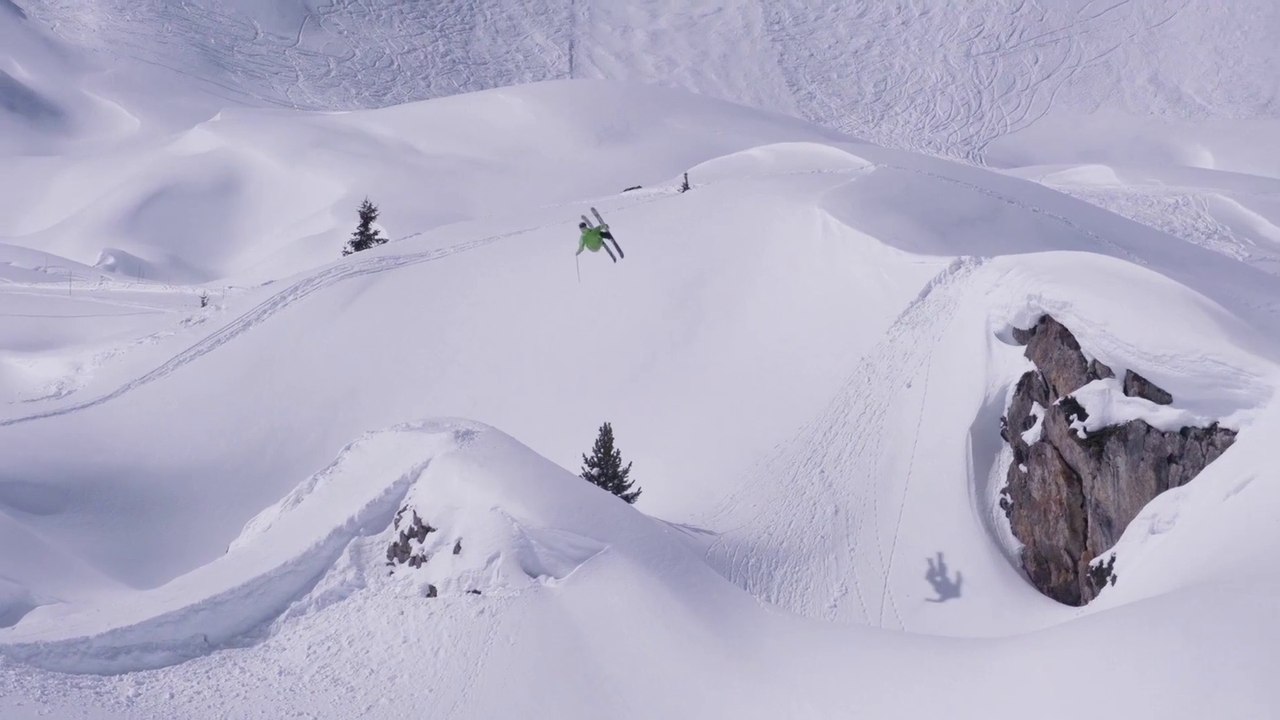 Backcountry freeski in La Plagne 2014