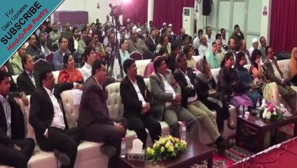 Dr Naseem Nikhat at Urdu Community of Kuwait Mushaira 2014 - part 1