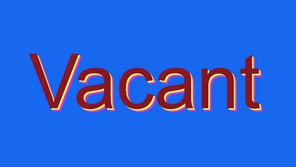 How to Pronounce Vacant
