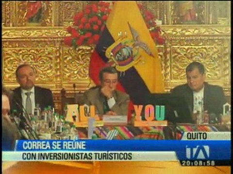Presidente Correa se reunió con inversionistas turísticos