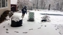 Yuki meets snow!