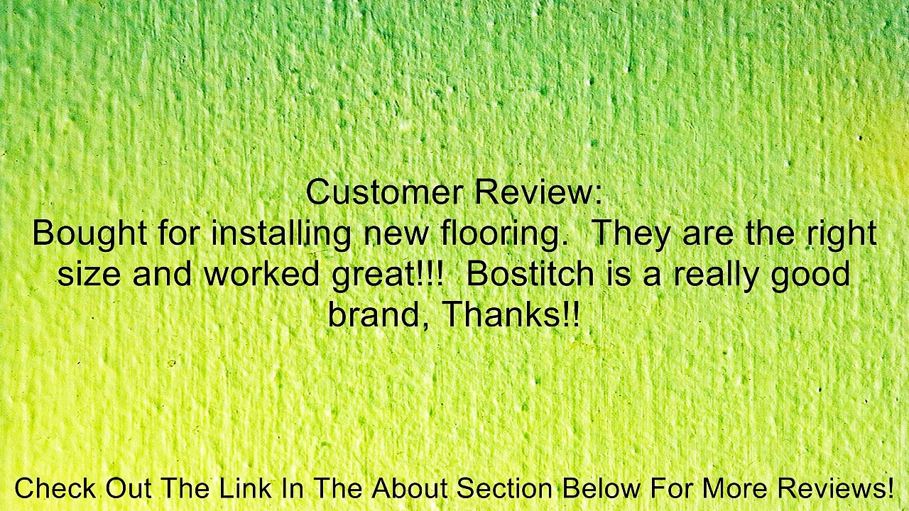 BOSTITCH BCS1512-1M 15-1/2-Gauge 1-1/2-Inch Hardwood Flooring Staples Review