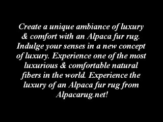 Fur Rug From Alpacarug.net