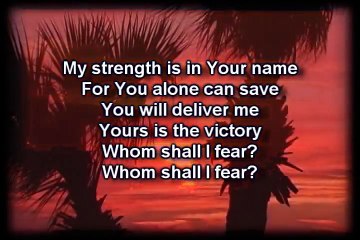 Whom Shall I Fear Chris Tomlin