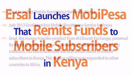 Ersal Launches MobiPesa That Remits Funds to Mobile Subscribers in Kenya