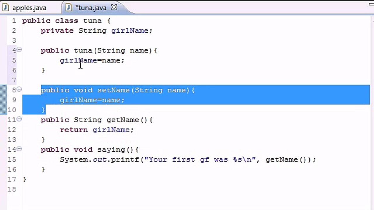 Java Programming Tutorial - 17 - Constructors