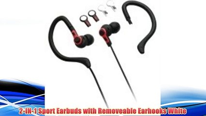 Best buy 2-IN-1 Sport Earbuds with Removeable Earhooks White