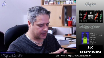 VapHotIn - Test Liquide # 93 - Roykin - Happy Green