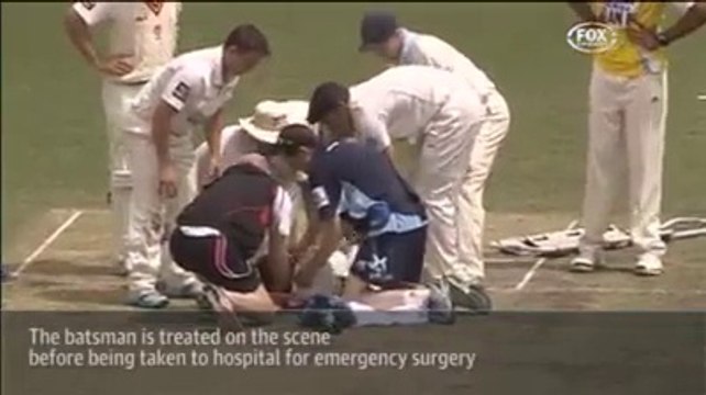 Philip Huges died after being hit by a ball in Domestic Match