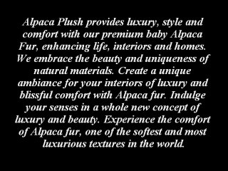 Alpaca Fur Rug From Alpacaplush.com