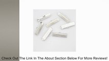 25 mm Silver Plated Brass Ribbon Bracelet Bookmark Leather Pinch Crimps End Findings (50 Pcs) Review