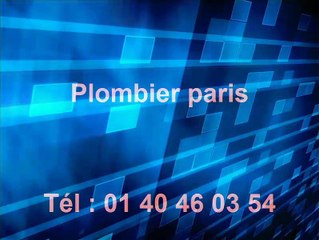 Plombier paris d'urgence