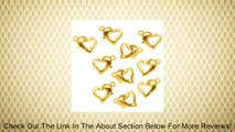 Curved Heart 10-Piece Lobster Clasps, 12mm, 22K Gold Review