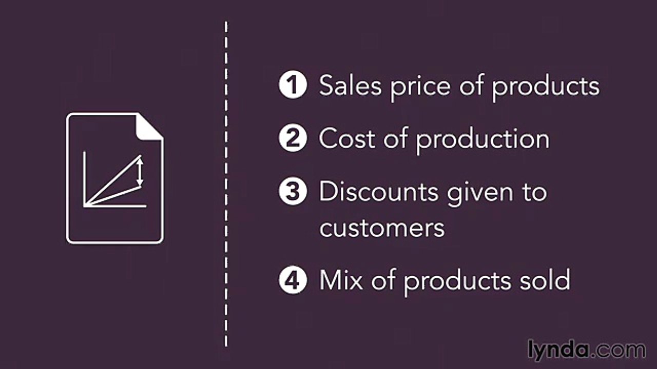 Financial projection tutorial 18 gross margin projection