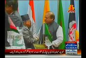 PM Nawaz Sharif Shakes Hands With Indian PM Modi, At Concluding Session Of SAAR Summit