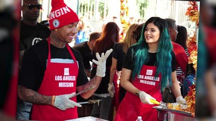 Kylie Jenner And Rumored Beau Tyga Get Charitable For Thanksgiving