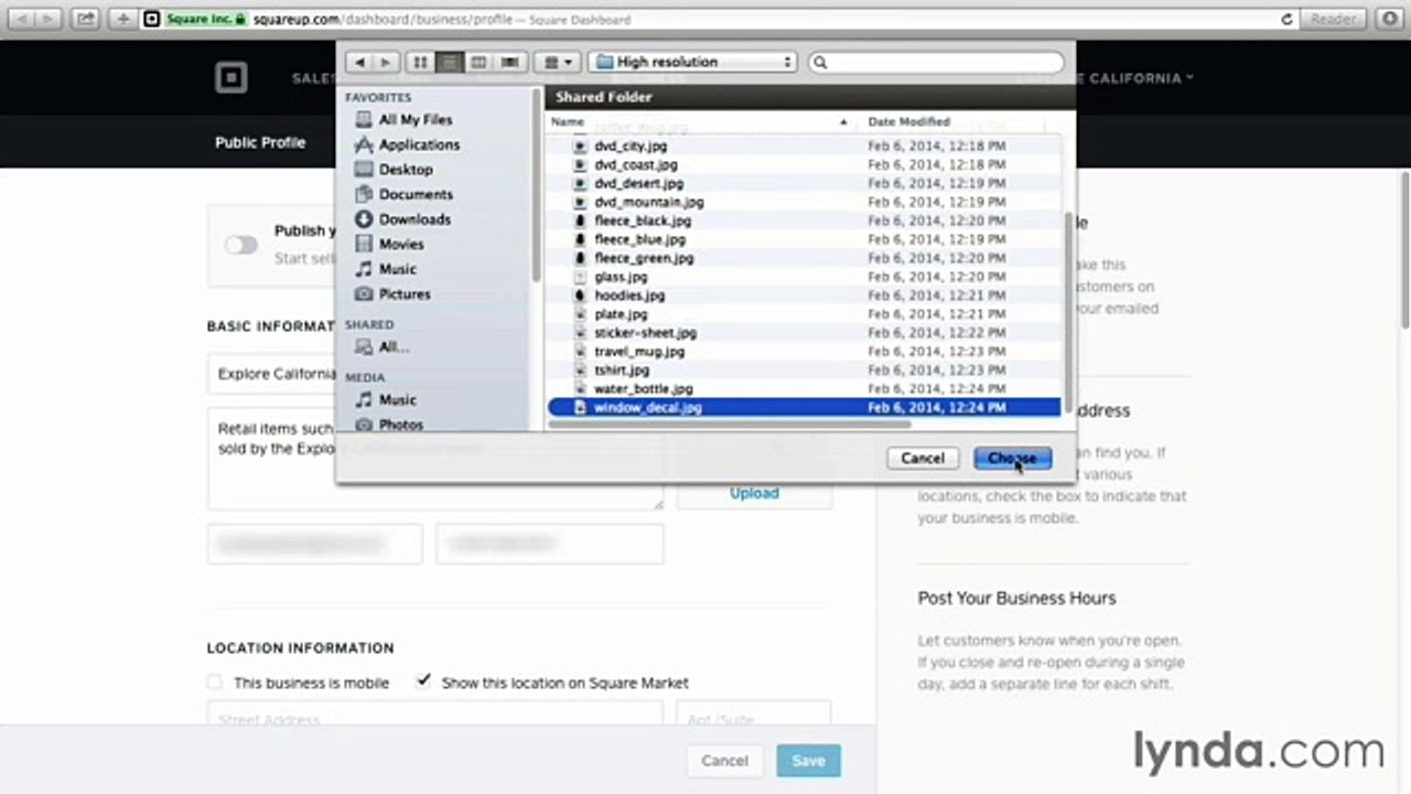Up and Running with Square Register tutorial 4 Public_Profile