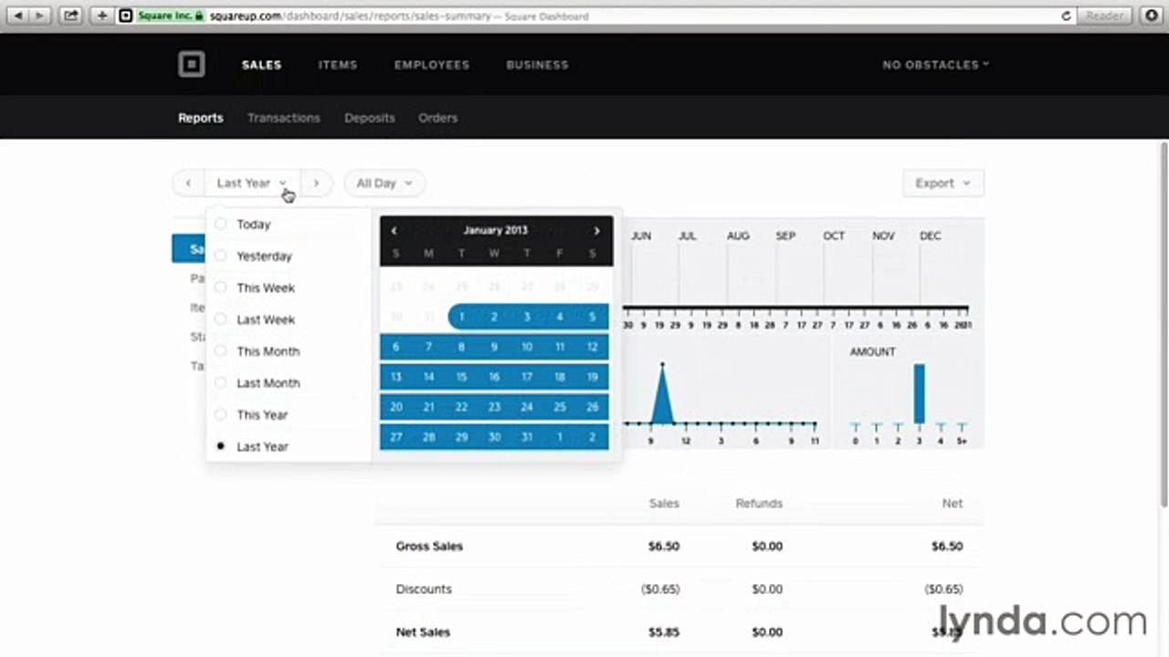 Up and Running with Square Register tutorial 17 Desktop_Reports