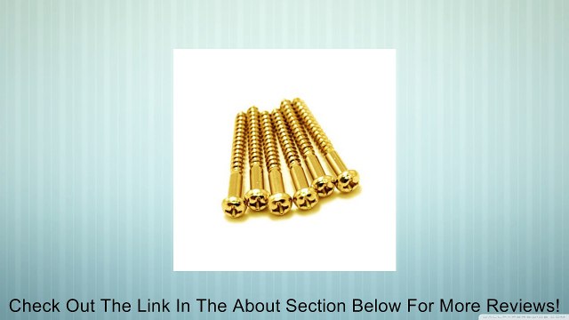 Electric Guitar Strat Tremolo Bridge Mounting Screws Gold - Qty 6 Review