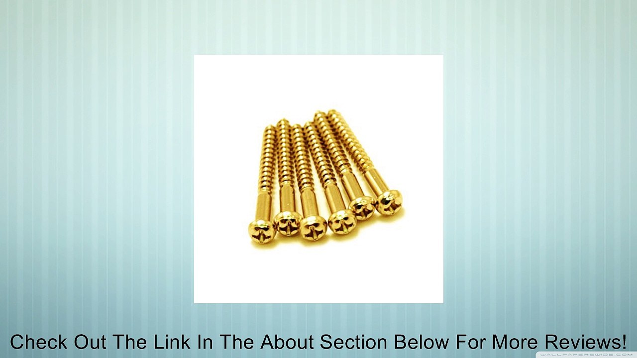 Electric Guitar Strat Tremolo Bridge Mounting Screws Gold - Qty 6 Review