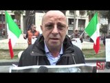 Napoli - Il Movimento ''Idea Sociale'' in piazza contro Renzi (27.11.14)