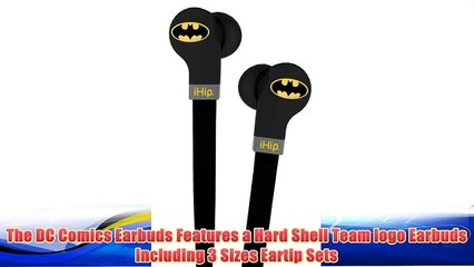 Best buy iHip DCF-DJZ-BM DC Comics Batman Printed Logo Flat Cord Series with Built-In Microphone