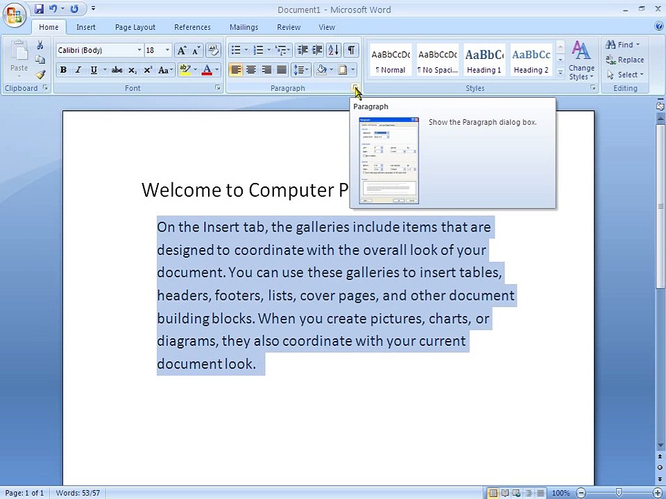 microsoft office word paragraph dialog box spacing indents in urdu part 070