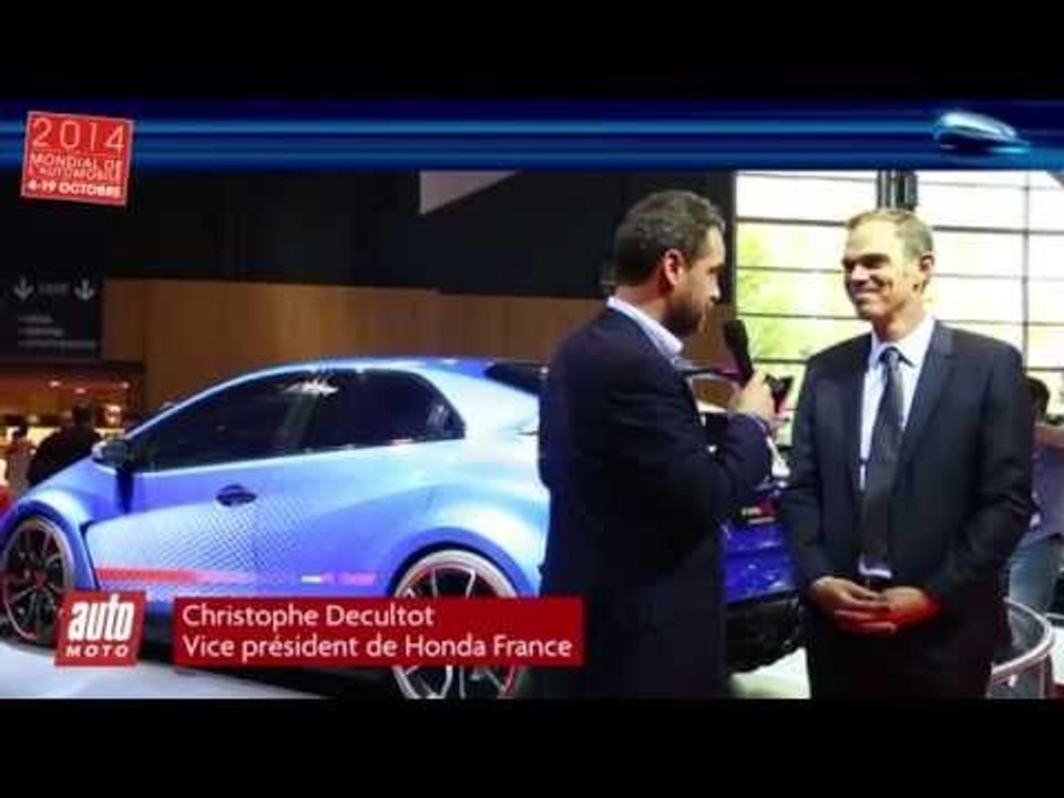 Honda Civic type R  - En direct du Mondial de l'Auto avec auto-moto.com