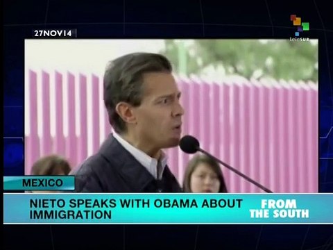 Mexican President Pena Nieto talks immigration with US President Obama