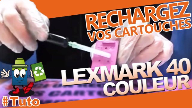 Comment recharger une cartouche d'encre Lexmark 40