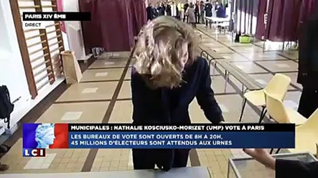 Nathalie Kosciusko-Morizet et Anne Hidalgo ont voté à Paris
