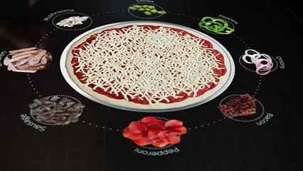 Une table interactive pour commander sa pizza