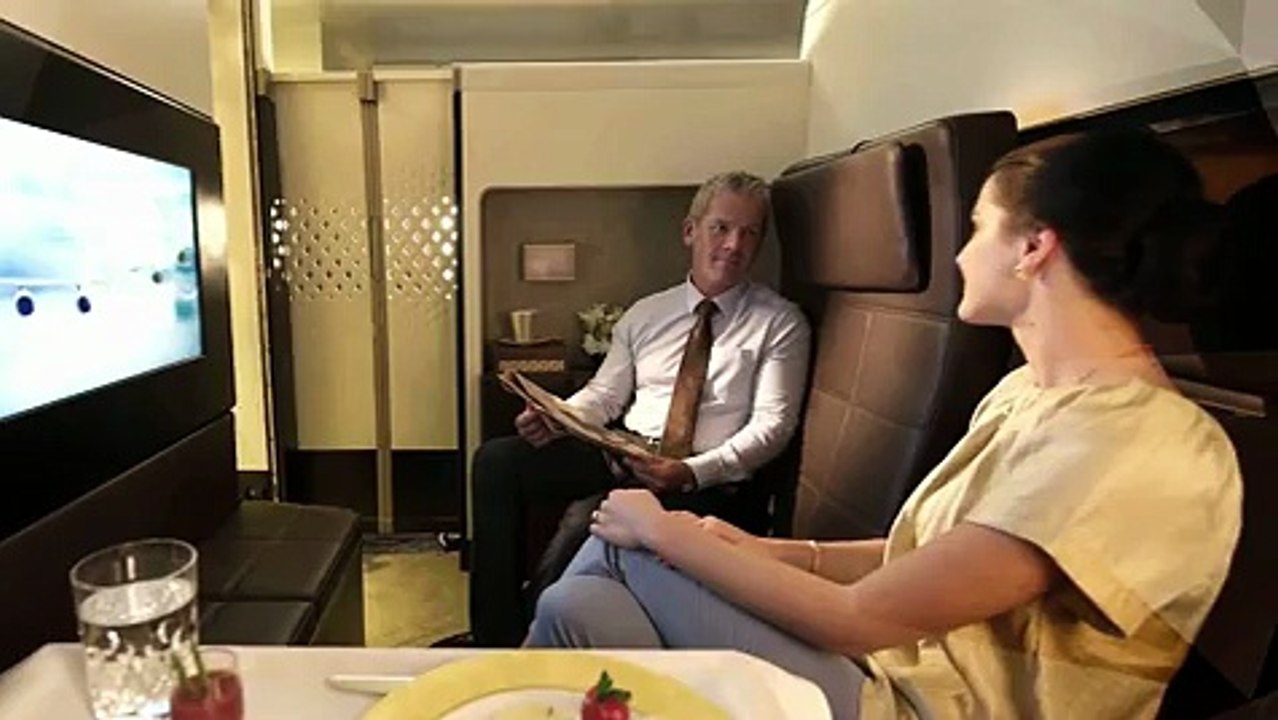 À bord de l' A380 d'Etihad Airways