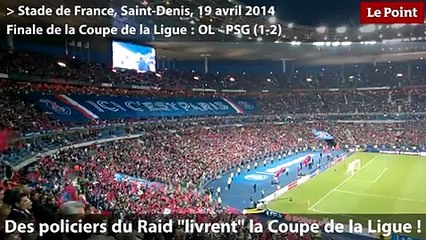 La Coupe de la Ligue "livrée" par un hélico du Raid !