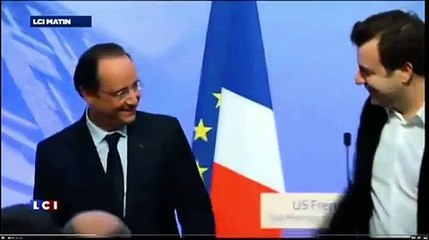 États-Unis : le "hug" de François Hollande avec les Pigeons